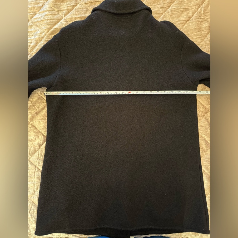 100% Wool Boiled Wool Jacket | Quiet Luxury Old Money Dark Academia - Picture 10 of 11